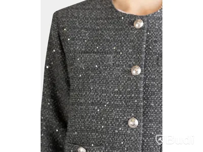 Jacka Nathalie Schuterman, Gaia Sequin Tweed Jacket, grå, stl. 40