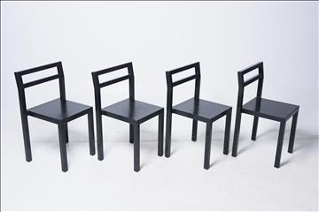 4 st Stolar - Källemo NON stol, svart, totalt ord. pris ink. moms: ca: 16 000 kr. OBS! tecken på användning, se bilder för exempel.