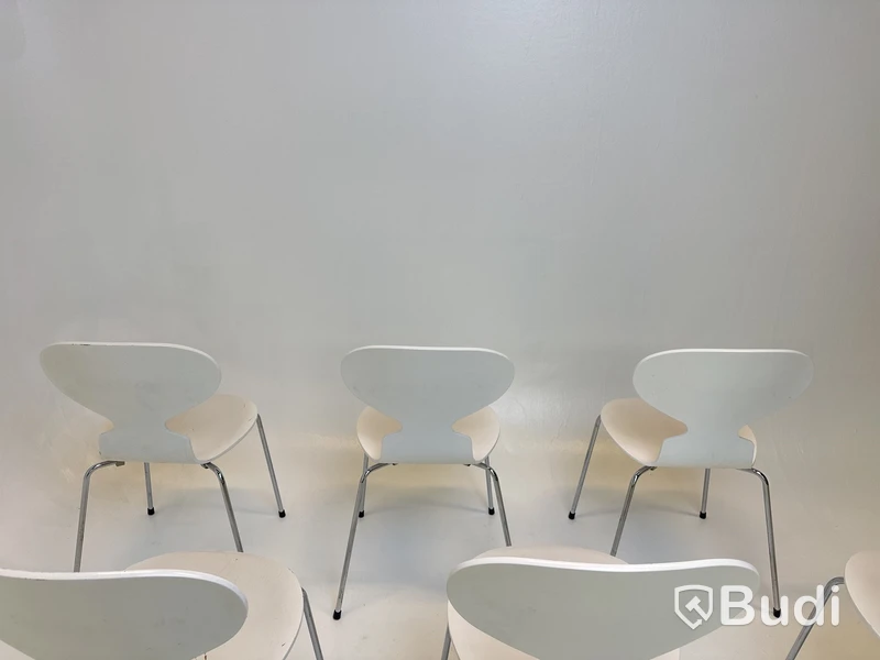 6 st. Stolar Fritz Hansen, Myran, Design Arne Jacobsen