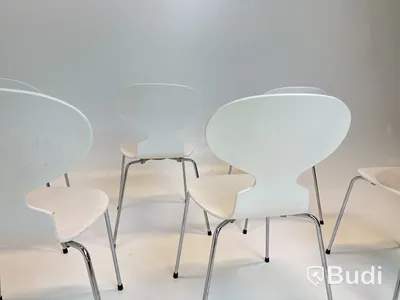 6 st. Stolar Fritz Hansen, Myran, Design Arne Jacobsen