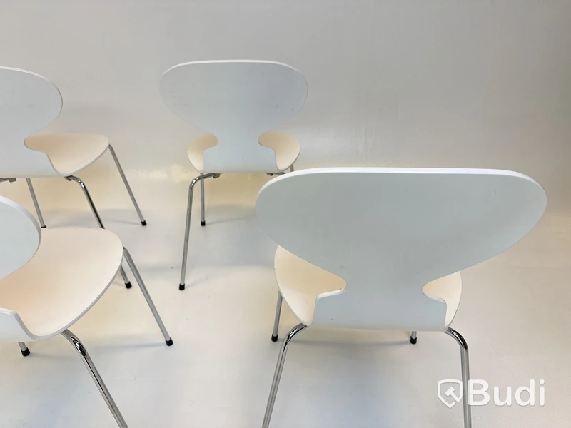 6 st. Stolar Fritz Hansen, Myran, Design Arne Jacobsen