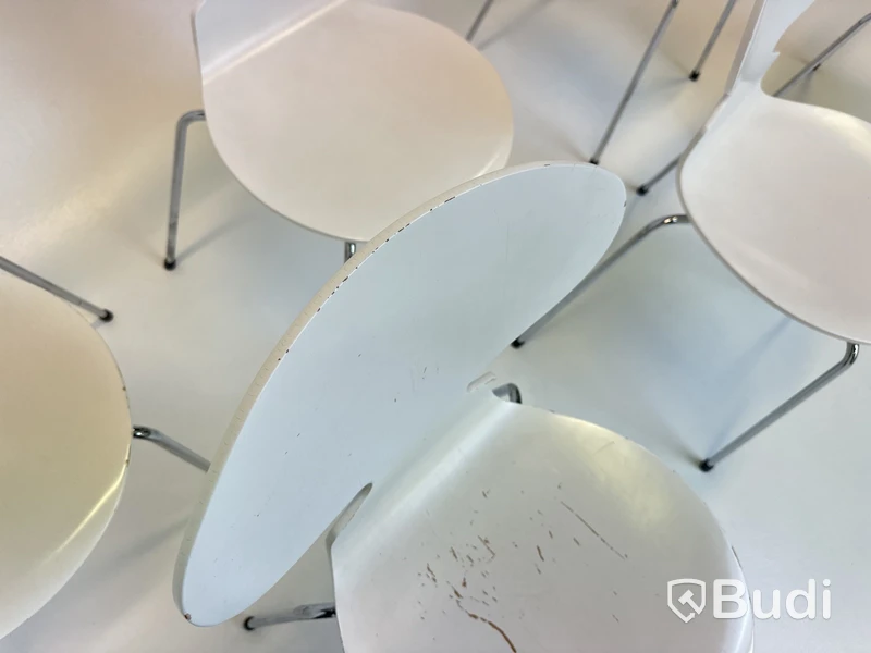 6 st. Stolar Fritz Hansen, Myran, Design Arne Jacobsen