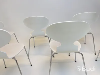 6 st. Stolar Fritz Hansen, Myran, Design Arne Jacobsen