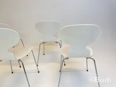6 st. Stolar Fritz Hansen, Myran, Design Arne Jacobsen