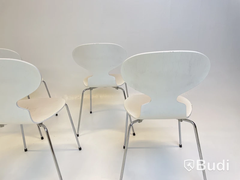6 st. Stolar Fritz Hansen, Myran, Design Arne Jacobsen