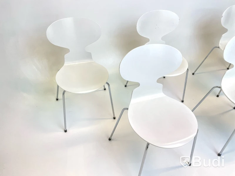 6 st. Stolar Fritz Hansen, Myran, Design Arne Jacobsen