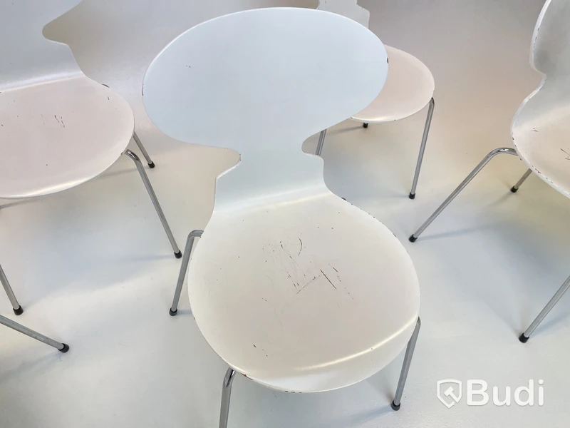 6 st. Stolar Fritz Hansen, Myran, Design Arne Jacobsen