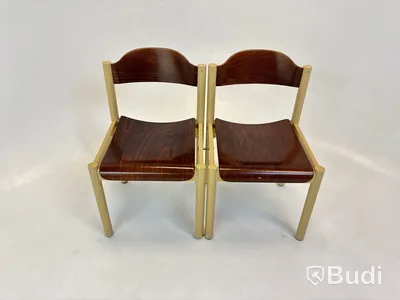 2 st. Designstolar i trä