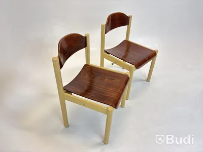 2 st. Designstolar i trä