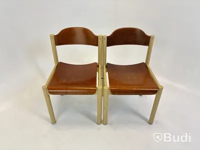 2 st. Designstolar i trä