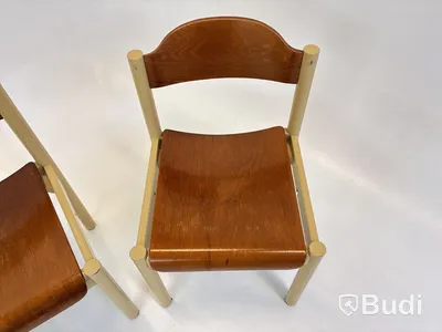2 st. Designstolar i trä