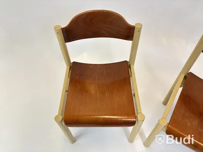 2 st. Designstolar i trä
