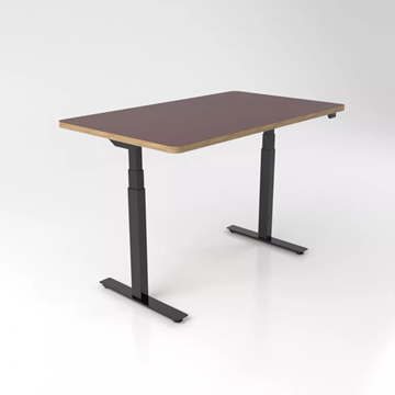 Höj- och sänkbart skrivbord Brizley Premium Plus, Burgundy 4154