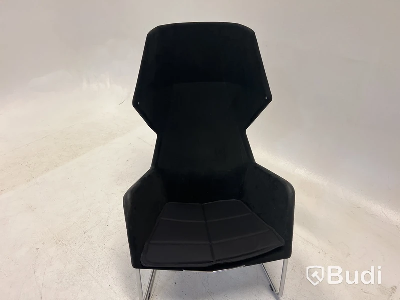 Fåtölj Blå Station Peekabo, utan kåpa, svart/grå, Design Stefan Borselius