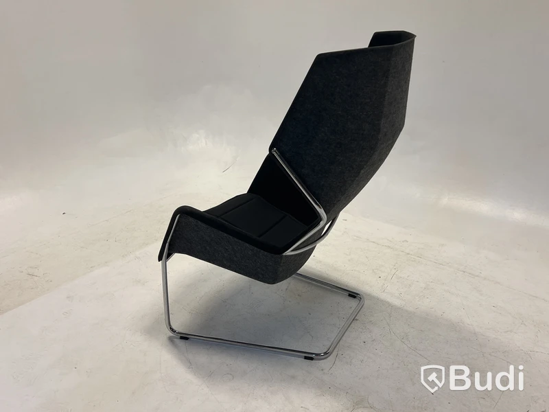 Fåtölj Blå Station Peekabo, utan kåpa, svart/grå, Design Stefan Borselius