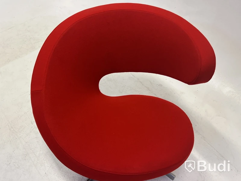 Fåtölj Stokke Variér, Peel Club, röd, Design Olav Eldøy