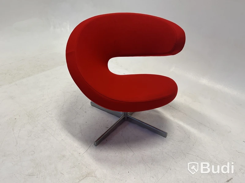 Fåtölj Stokke Variér, Peel Club, röd, Design Olav Eldøy
