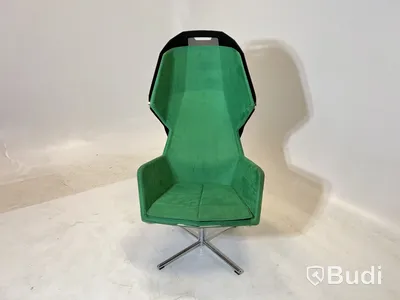Fåtölj Blå Station Peekabo, grön/svart, Design Stefan Borselius