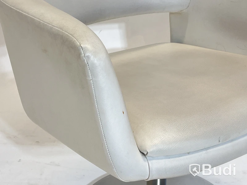 Konferensstol Jacobsson Design Largo, skinn, vit