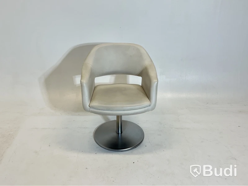Konferensstol Jacobsson Design Largo, skinn, vit