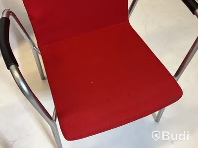 6 st. Konferensstolar Skandiform, röd