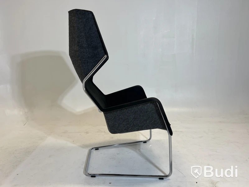 Fåtölj Blå Station Peekabo utan kåpa, svart/grå, Design Stefan Borselius