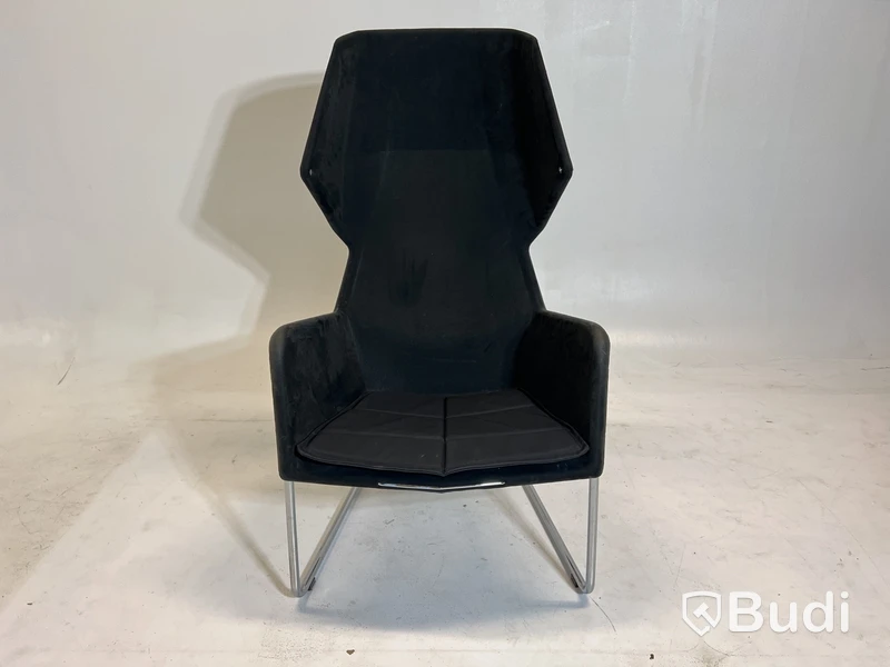 Fåtölj Blå Station Peekabo utan kåpa, svart/grå, Design Stefan Borselius