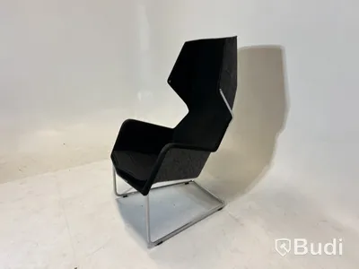Fåtölj Blå Station Peekabo utan kåpa, svart/grå, Design Stefan Borselius