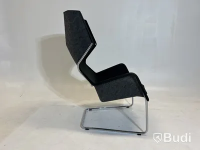 Fåtölj Blå Station Peekabo utan kåpa, svart/grå, Design Stefan Borselius
