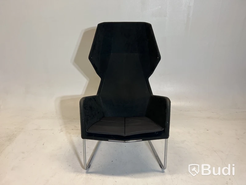 Fåtölj Blå Station Peekabo utan kåpa, svart/grå, Design Stefan Borselius