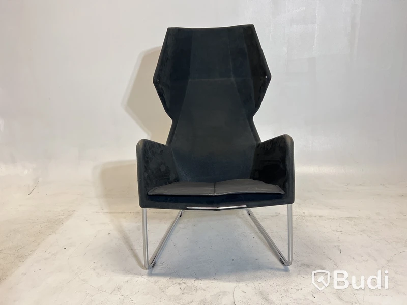 Fåtölj Blå Station Peekabo utan kåpa, svart/grå, Designad Stefan Borselius.