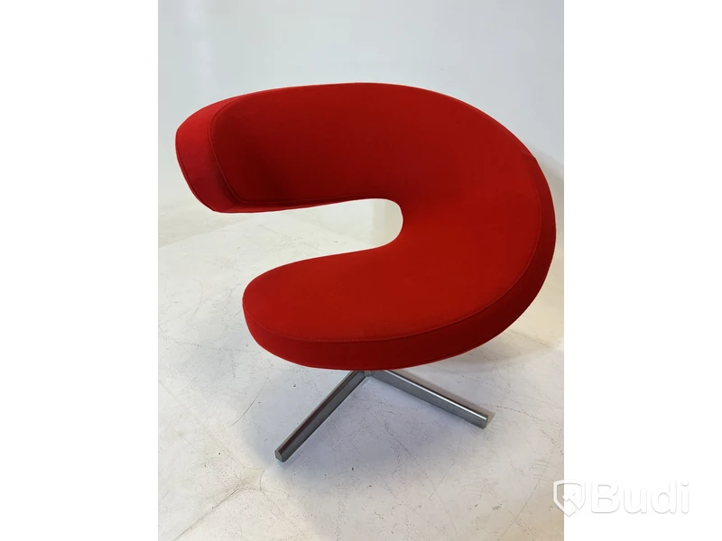 Fåtölj Stokke Variér, Peel Club, röd, Designa Olav Eldøy