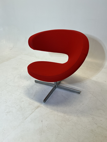 Fåtölj Stokke Variér, Peel Club, röd, Designa Olav Eldøy
