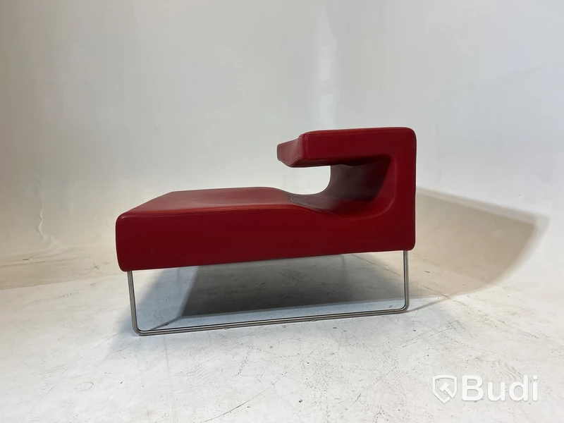 Fåtölj Moroso Lowseat, röd, Design Patricia Urquiola