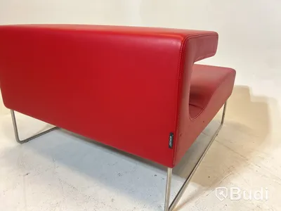 Fåtölj Moroso Lowseat, röd, Design Patricia Urquiola