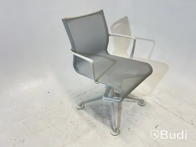 Kontorsstol Alias Meeting Frame 44/437 Design Alberto Meda, vit/grå