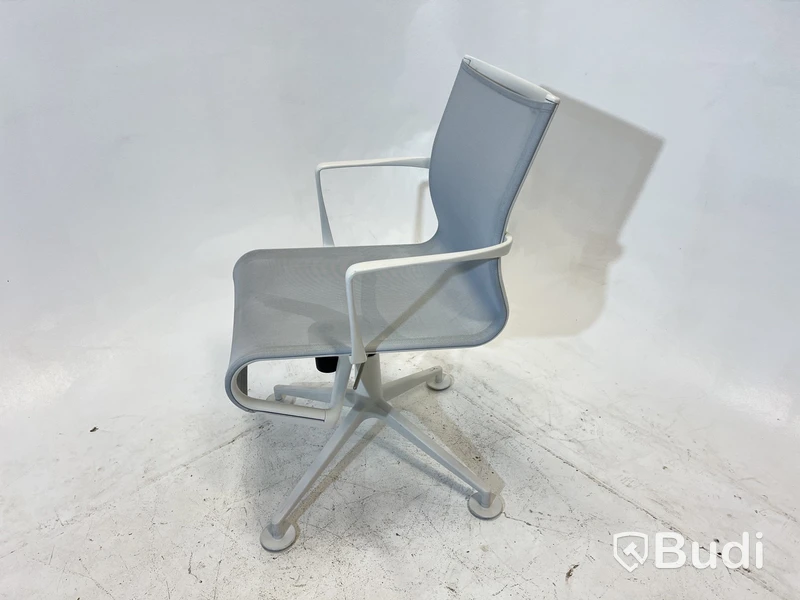 Kontorsstol Alias Meeting Frame 44/437 Design Alberto Meda, vit/grå