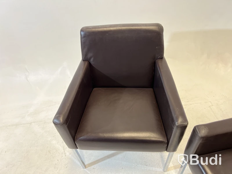 2 st. Fåtöljer Moroso Steel, Design Enrico Franzolini