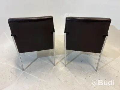 2 st. Fåtöljer Moroso Steel, Design Enrico Franzolini