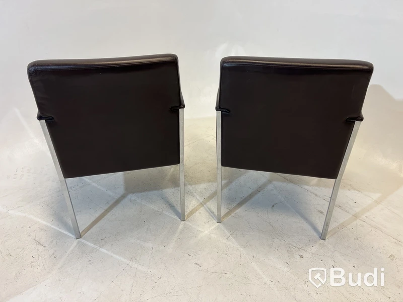 2 st. Fåtöljer Moroso Steel, Design Enrico Franzolini