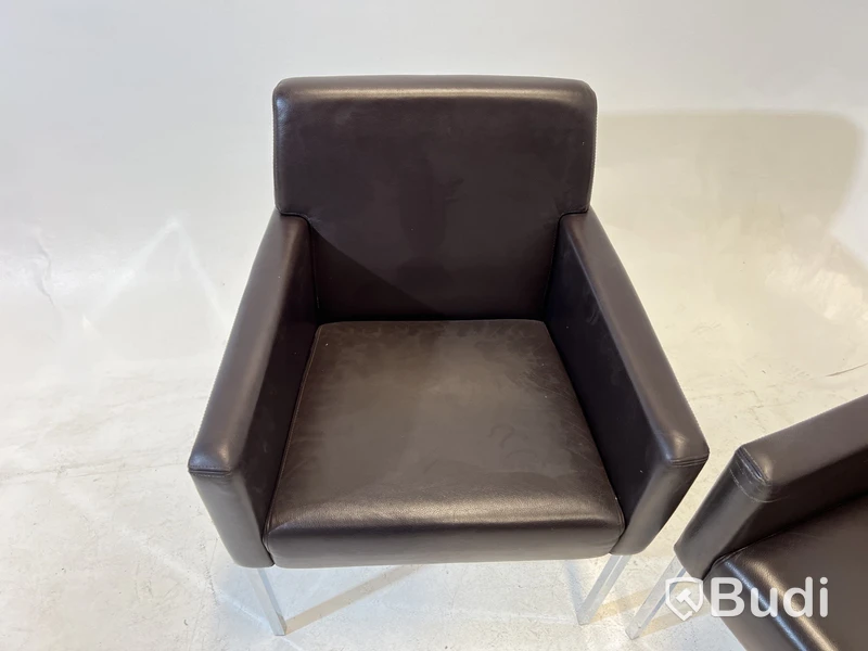 2 st. Fåtöljer Moroso Steel, Design Enrico Franzolini