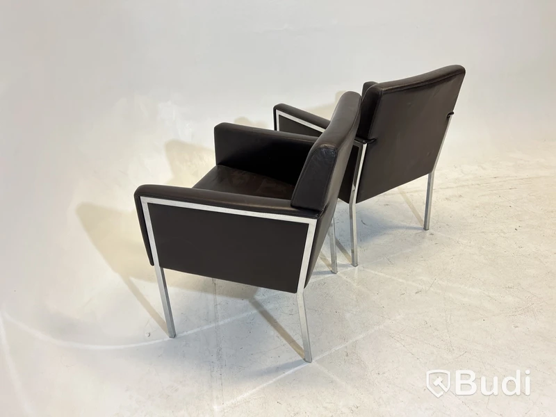 2 st. Fåtöljer Moroso Steel, Design Enrico Franzolini