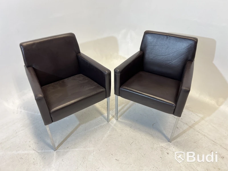 2 st. Fåtöljer Moroso Steel, Design Enrico Franzolini