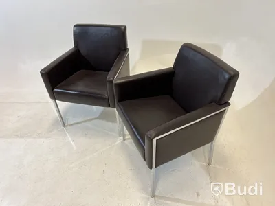 2 st. Fåtöljer Moroso Steel, Design Enrico Franzolini
