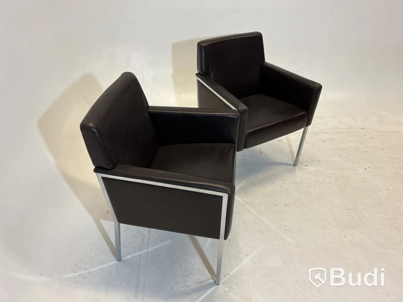 2 st. Fåtöljer Moroso Steel, Design Enrico Franzolini
