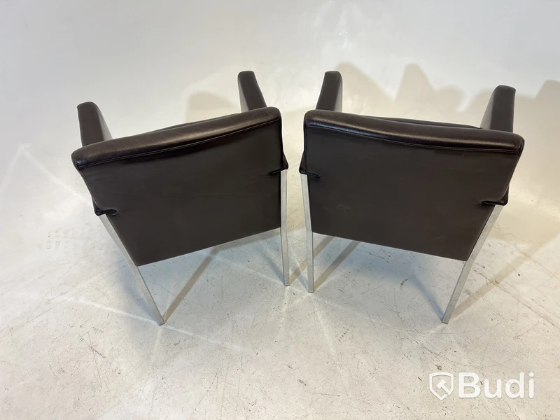 2 st. Fåtöljer Moroso Steel, Design Enrico Franzolini