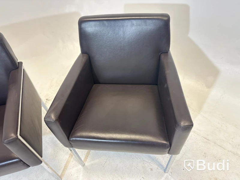 2 st. Fåtöljer Moroso Steel, Design Enrico Franzolini