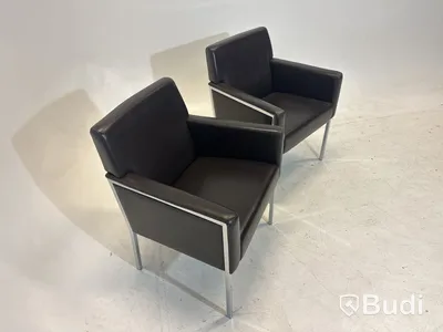 2 st. Fåtöljer Moroso Steel, Design Enrico Franzolini