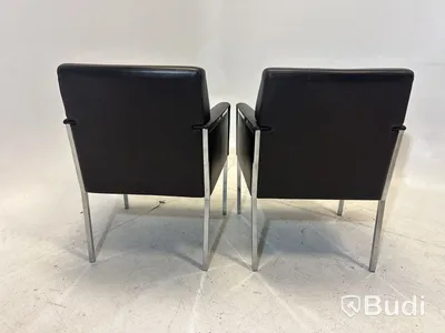 2 st. Fåtöljer Moroso Steel, Design Enrico Franzolini