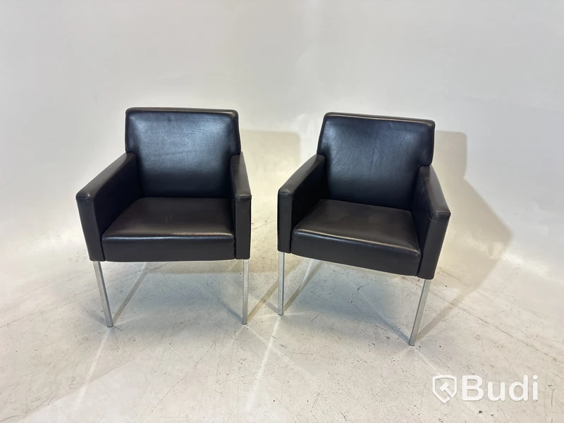 2 st. Fåtöljer Moroso Steel, Design Enrico Franzolini